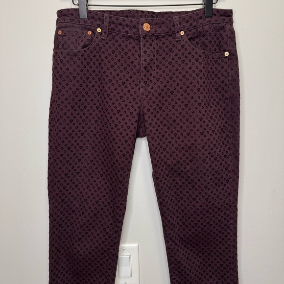 Escada Sport Burgundy Printed Pants Size 29 - Picture 4 of 12